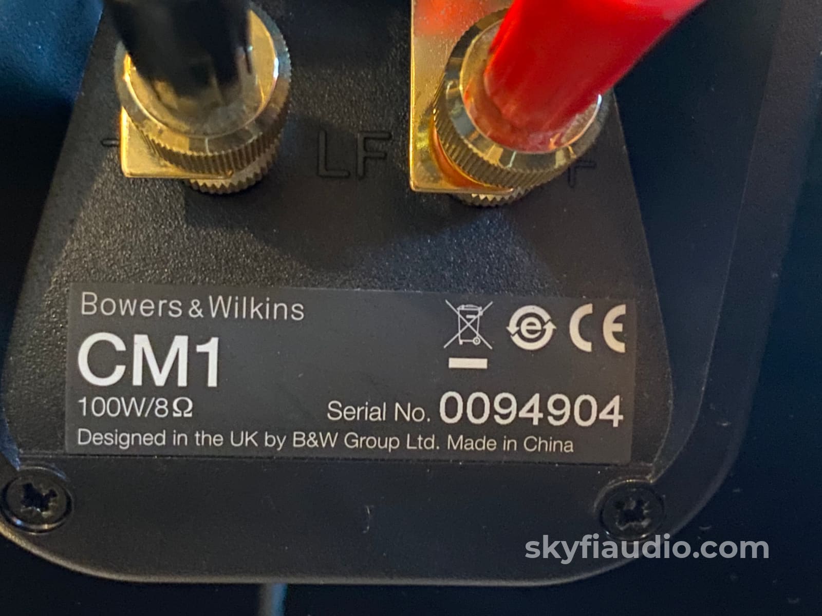 Bowers & Wilkins Cm1 Bookshelf Speakers With Matching Stands