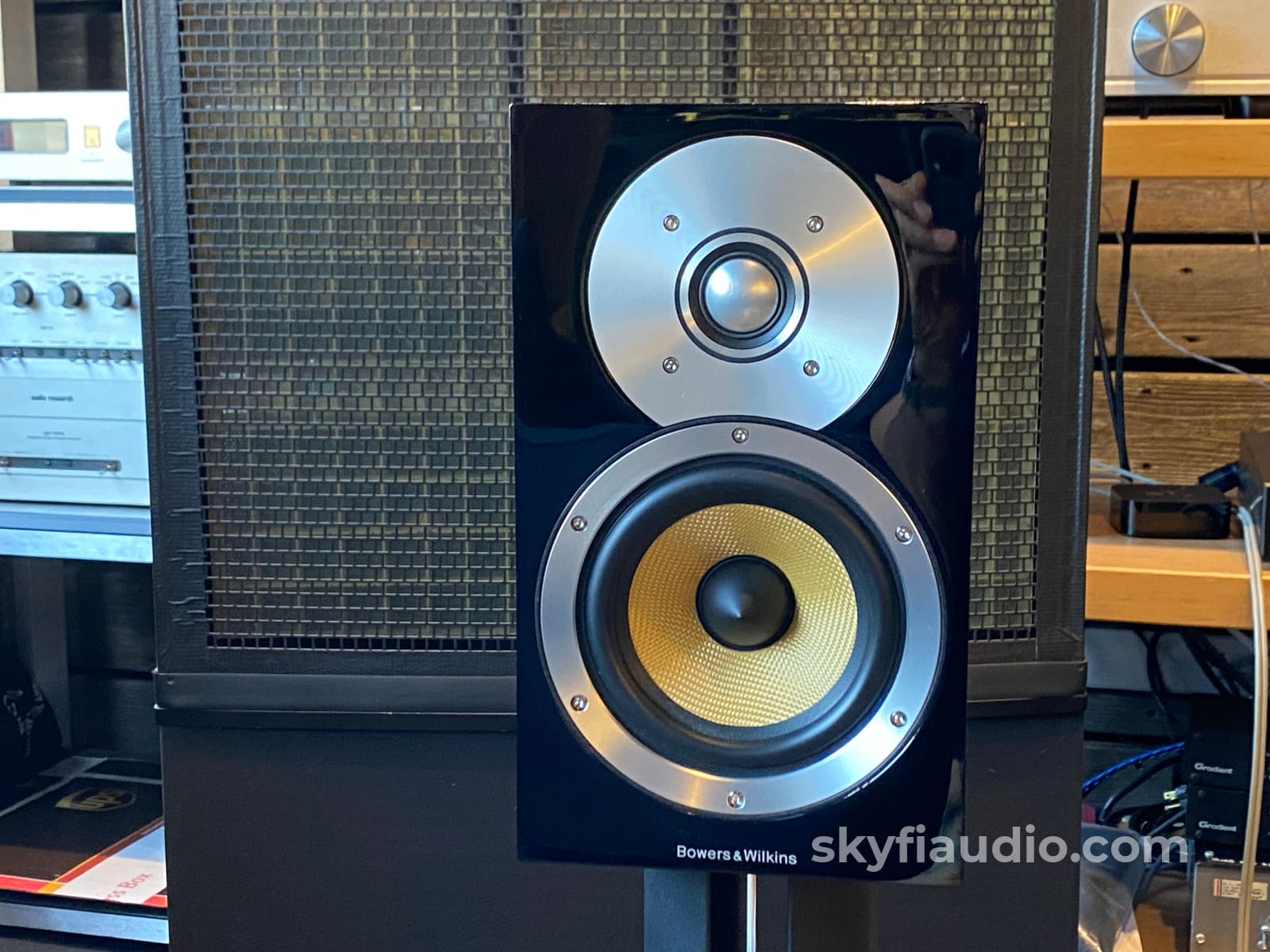 Bowers & Wilkins Cm1 Bookshelf Speakers With Matching Stands
