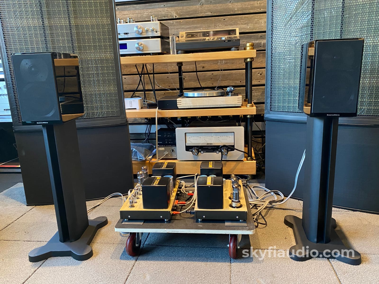 Bowers & Wilkins CM1 Bookshelf Speakers with Matching Stands