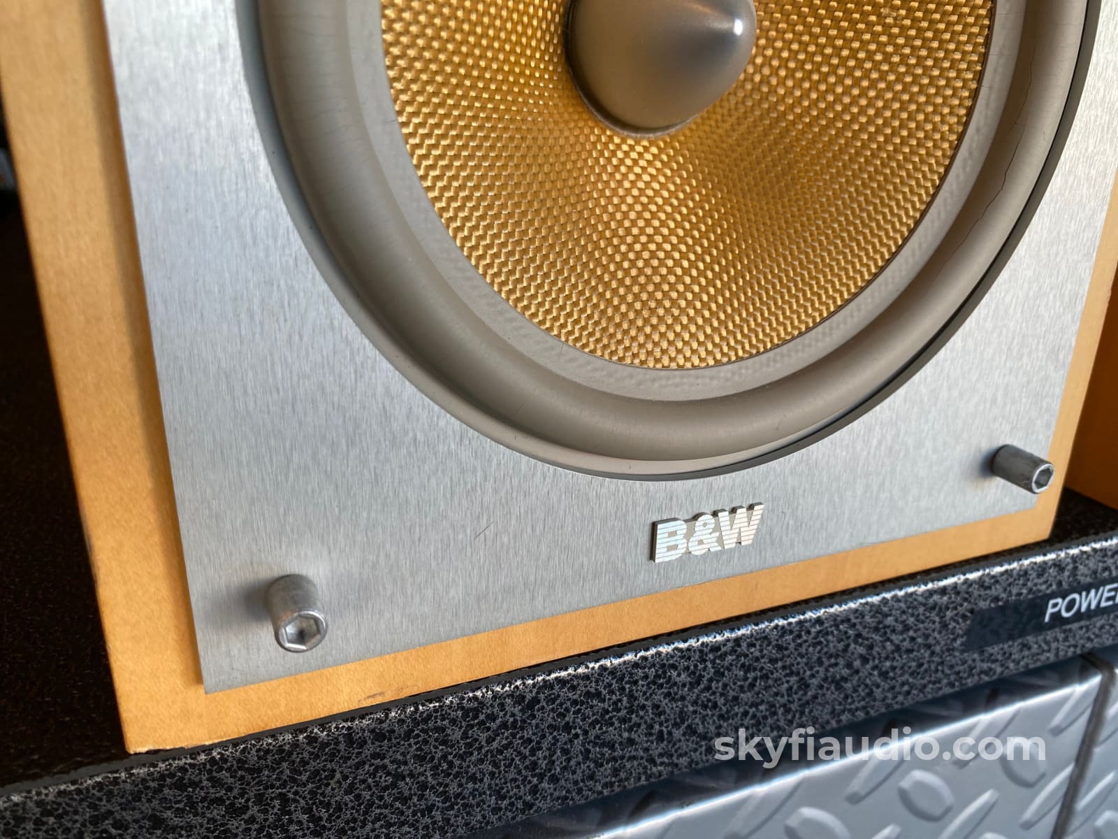 Bowers & Wilkins Cm2 Bookshelf Speakers In Rare Blonde Maple Finish