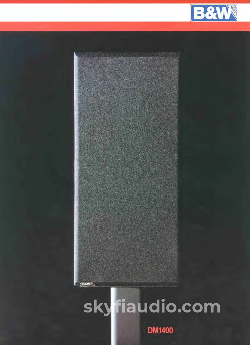 Bowers & Wilkins Dm1400 Electronic Time Delay Speakers W/Stands