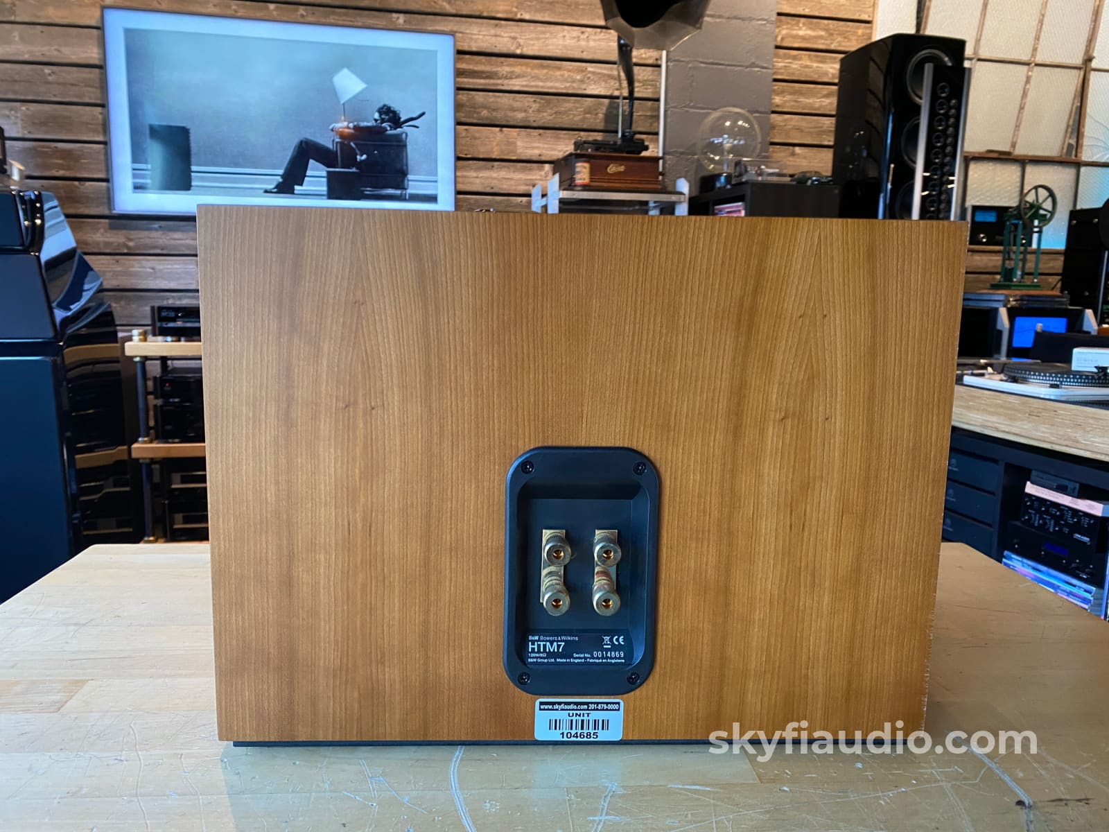 Bowers & Wilkins HTM7 Center Channel Speaker - Natural Cherry Finish