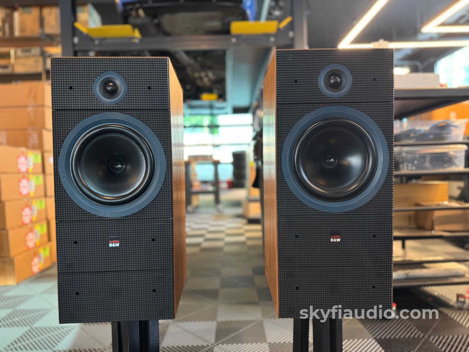 Bowers and Wilkins Matrix 2 Speakers - W/ Original Marble Stands Speakers