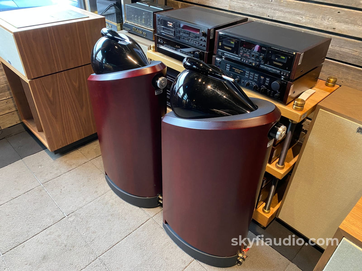 Bowers & Wilkins Nautilus 802 Speakers In Red Cherry