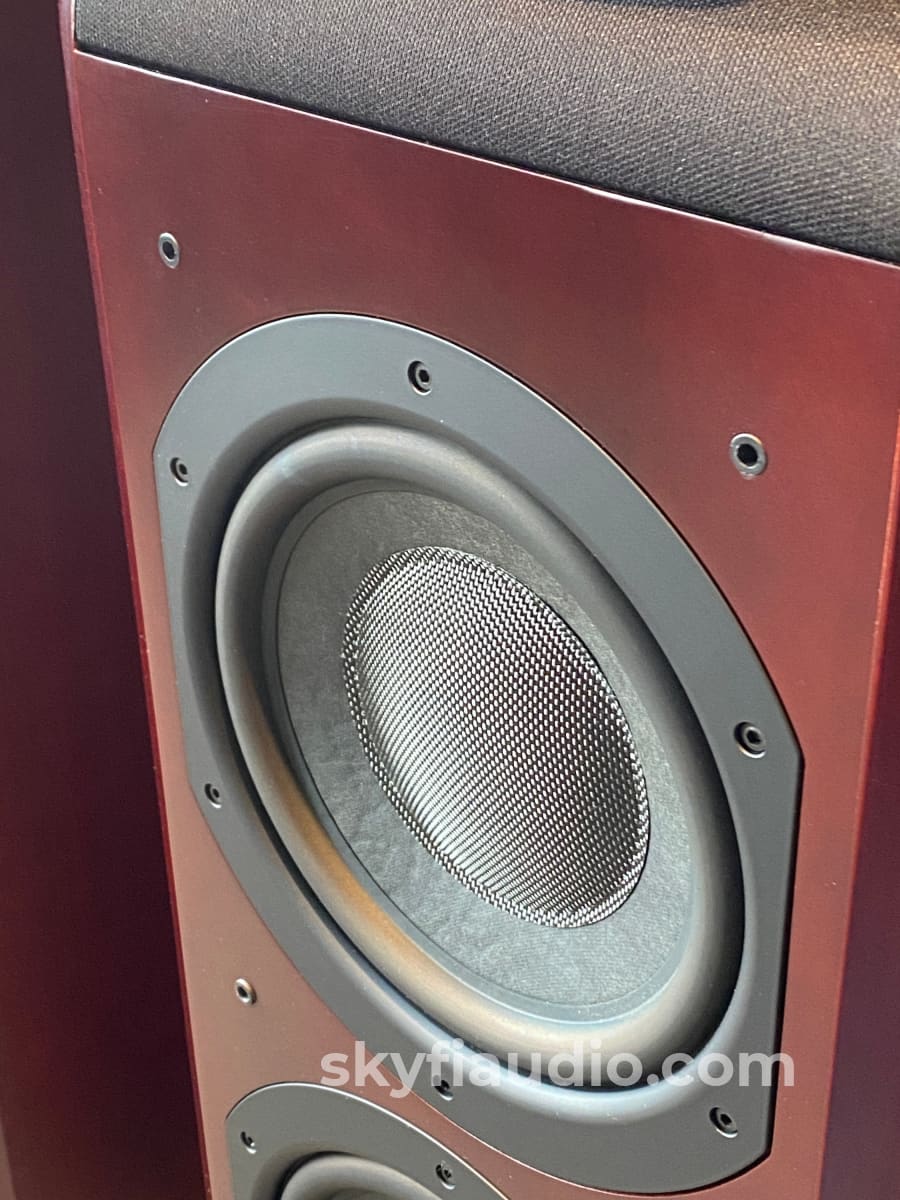 Bowers & Wilkins Nautilus 802 Speakers In Red Cherry