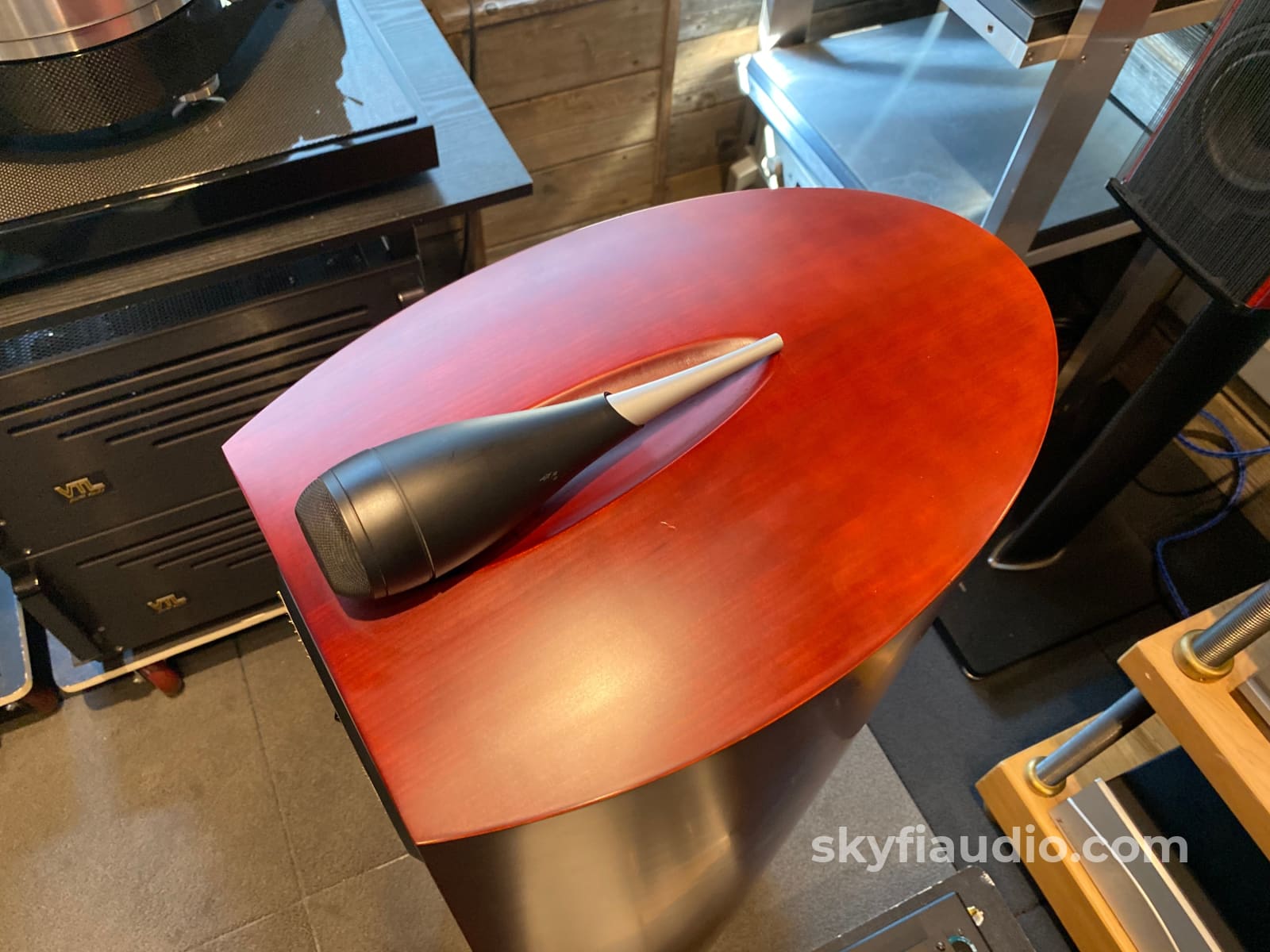 Bowers & Wilkins Nautilus 803 Speakers In A Stunning Red Stained Cherrywood