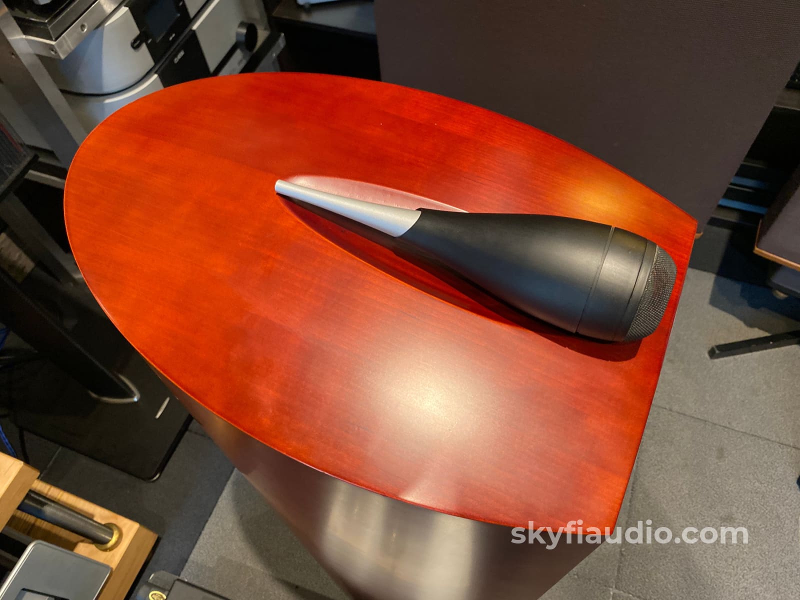 Bowers & Wilkins Nautilus 803 Speakers In A Stunning Red Stained Cherrywood