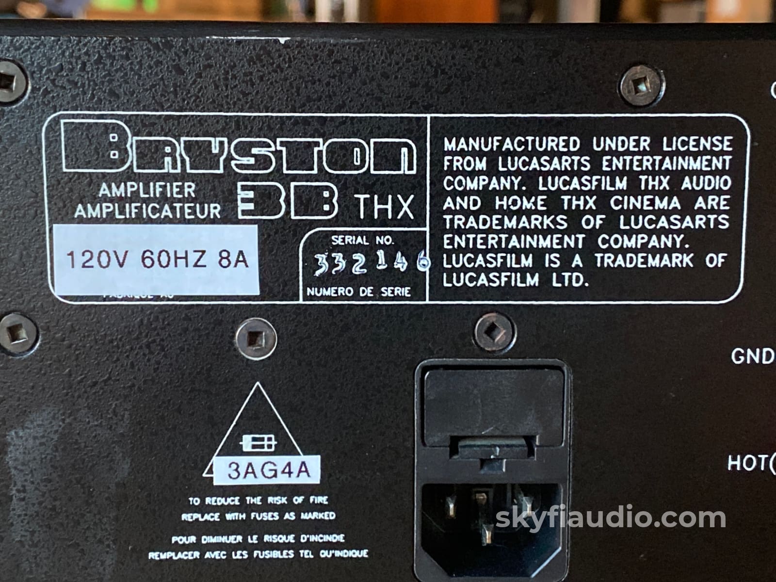 Bryston 3B Thx Solid State Amplifier