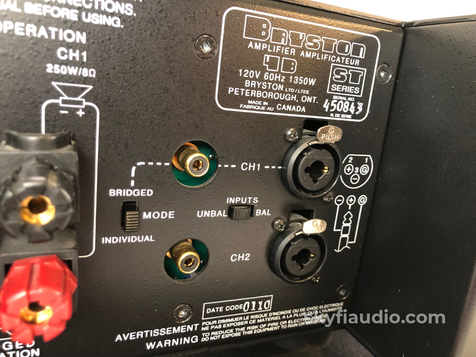 【希少】BRYSTON 4B-ST ステレオパワーアンプ Bryston 4B-ST Solid State Stereo Amplifier in Box - Under Warranty