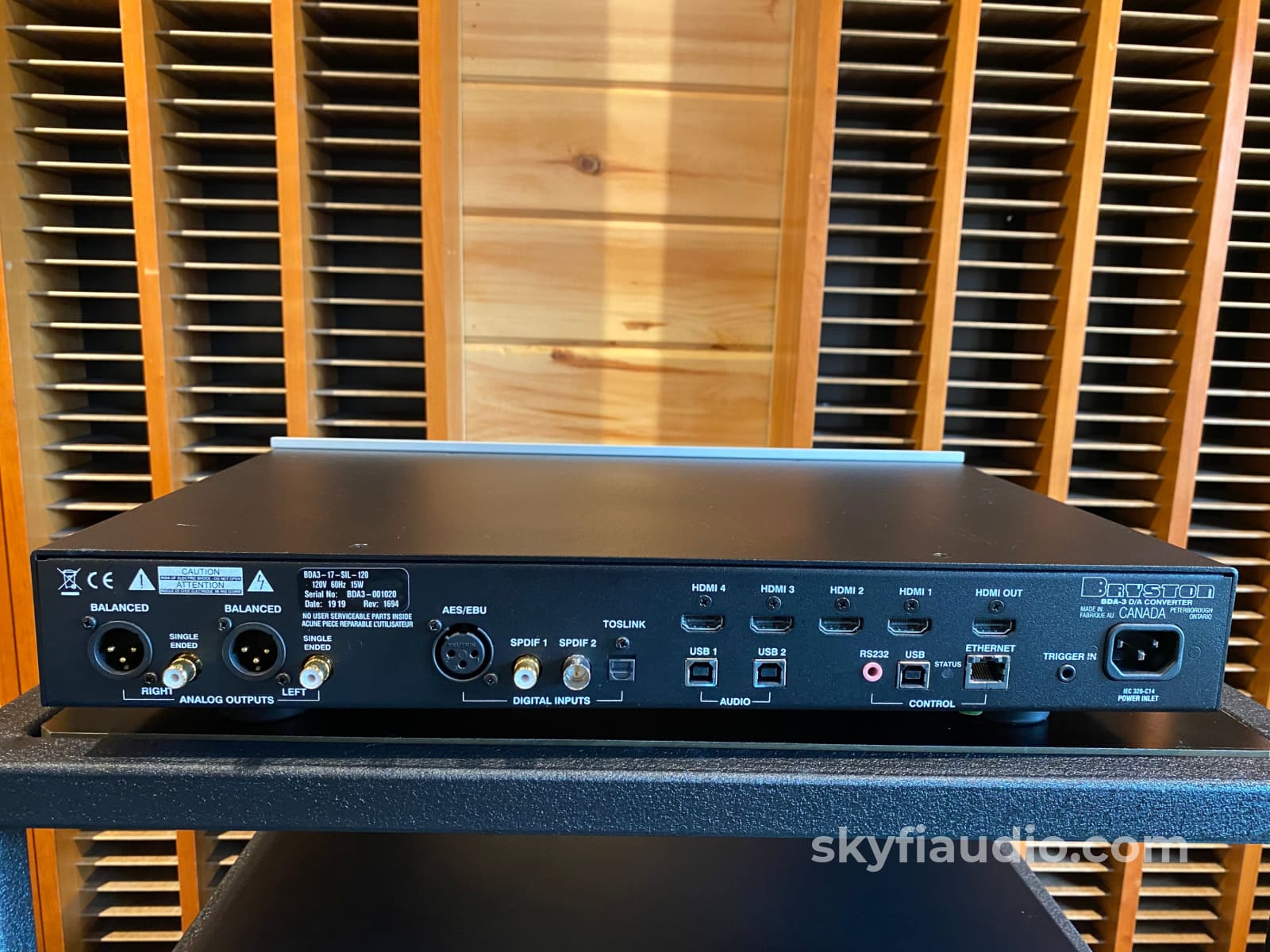 Bryston Bda-3 Digital To Analog Converter (Dac) - Dsd X4 Capable Stereophile Class A+ Cd +