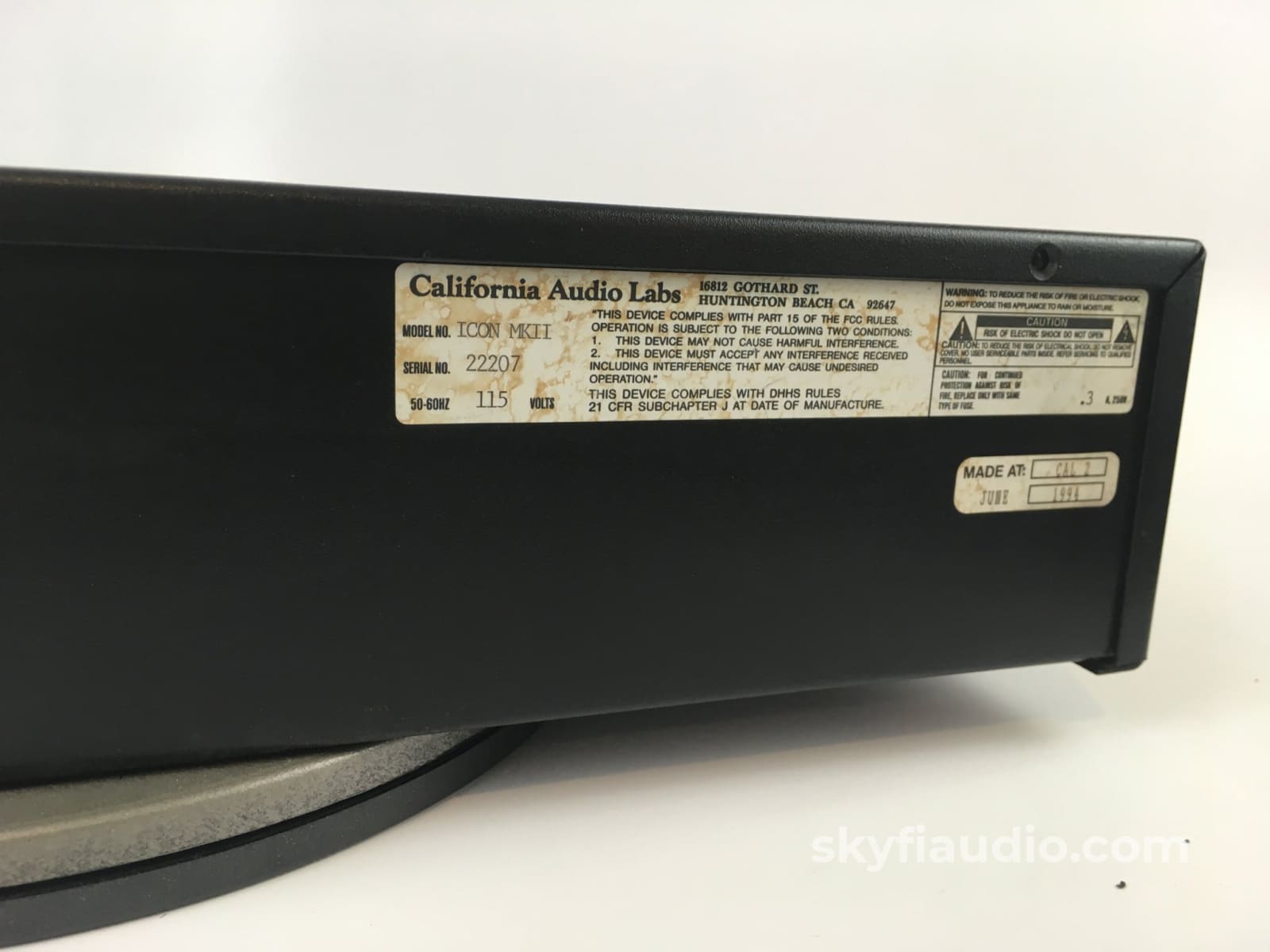 California Audio Labs Icon Mkii Cd Player + Digital