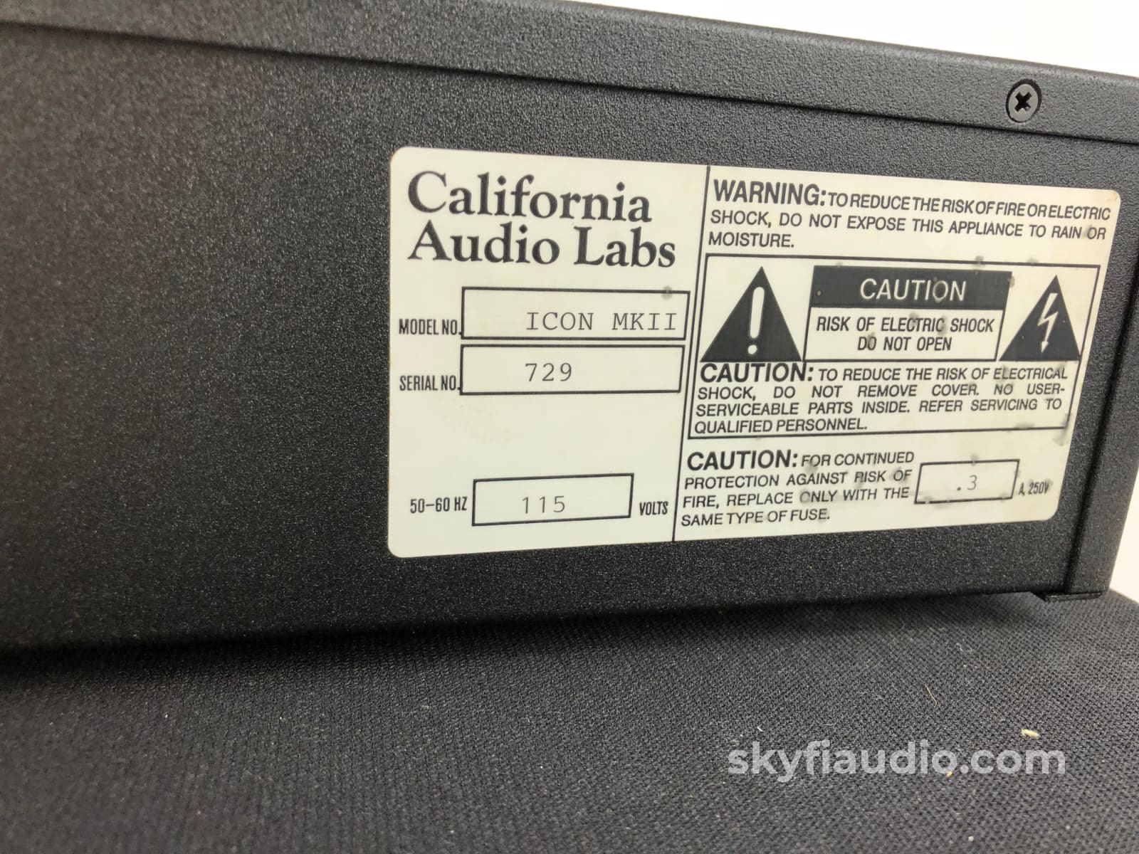 California Audio Labs Icon Mkii Cd Player - With Remote And Manual + Digital