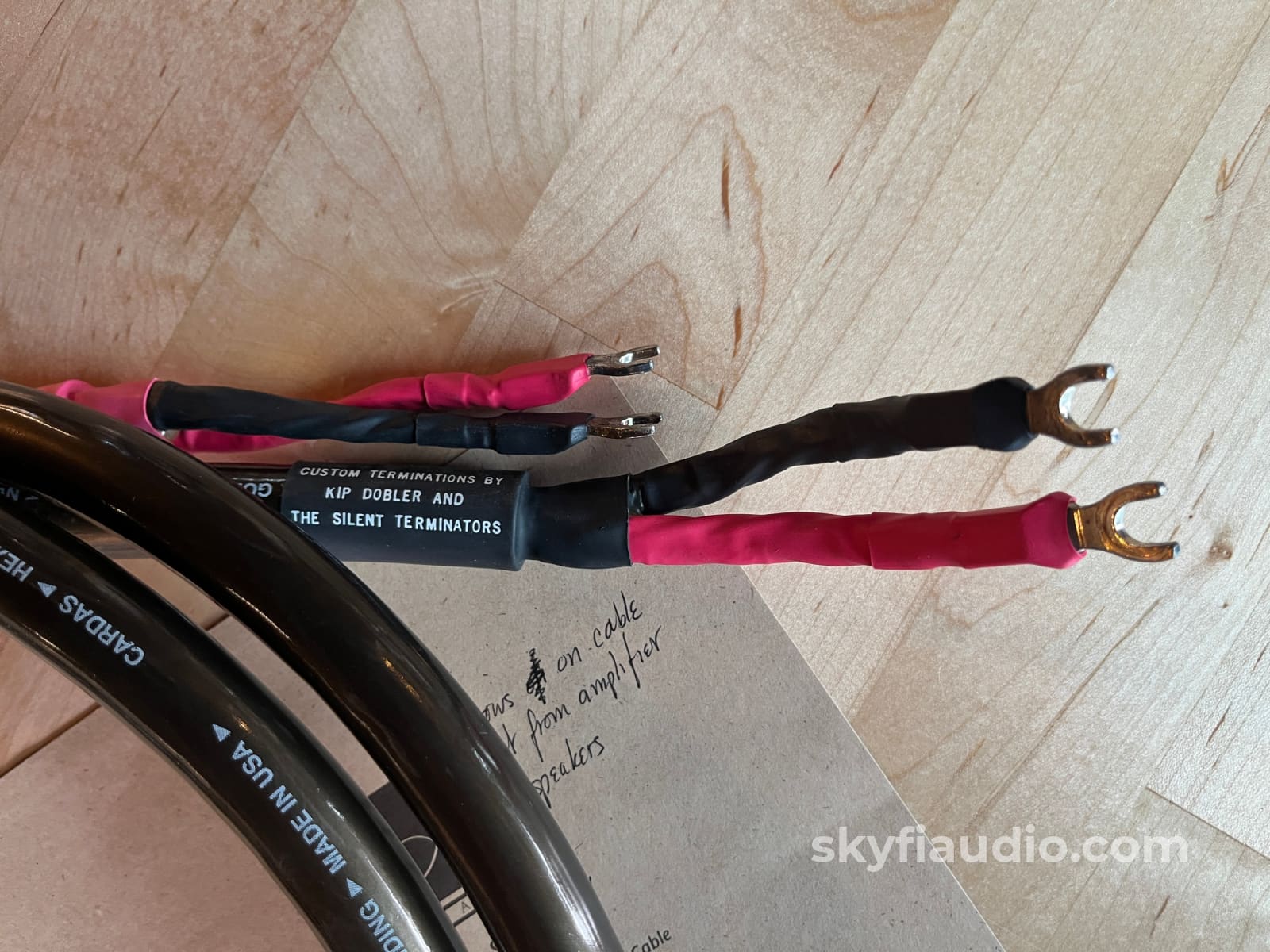 Cardas Golden Five C Speaker Cable Pair - 2m - Spade Terminations Cables