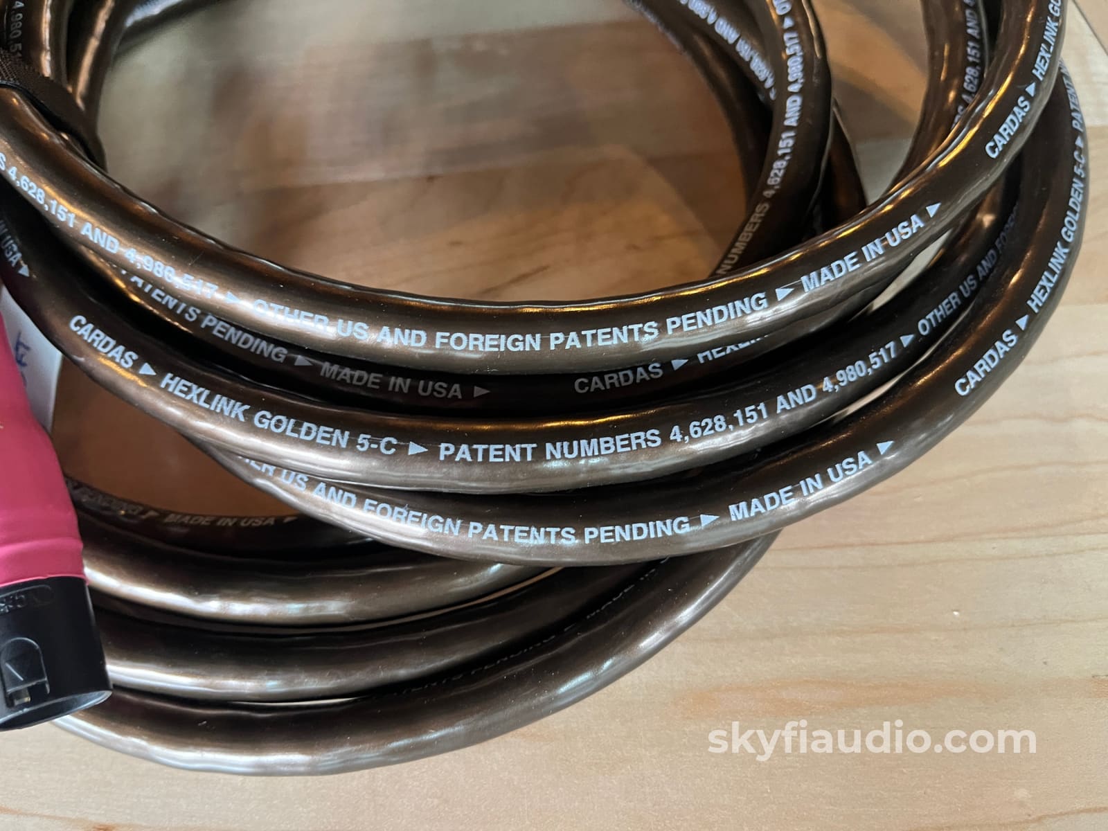 CARDAS AUDIO Golden Five使用 カスタムXLRケーブル Cardas HexLink Golden Five-C XLR Cable Pair - 3ft