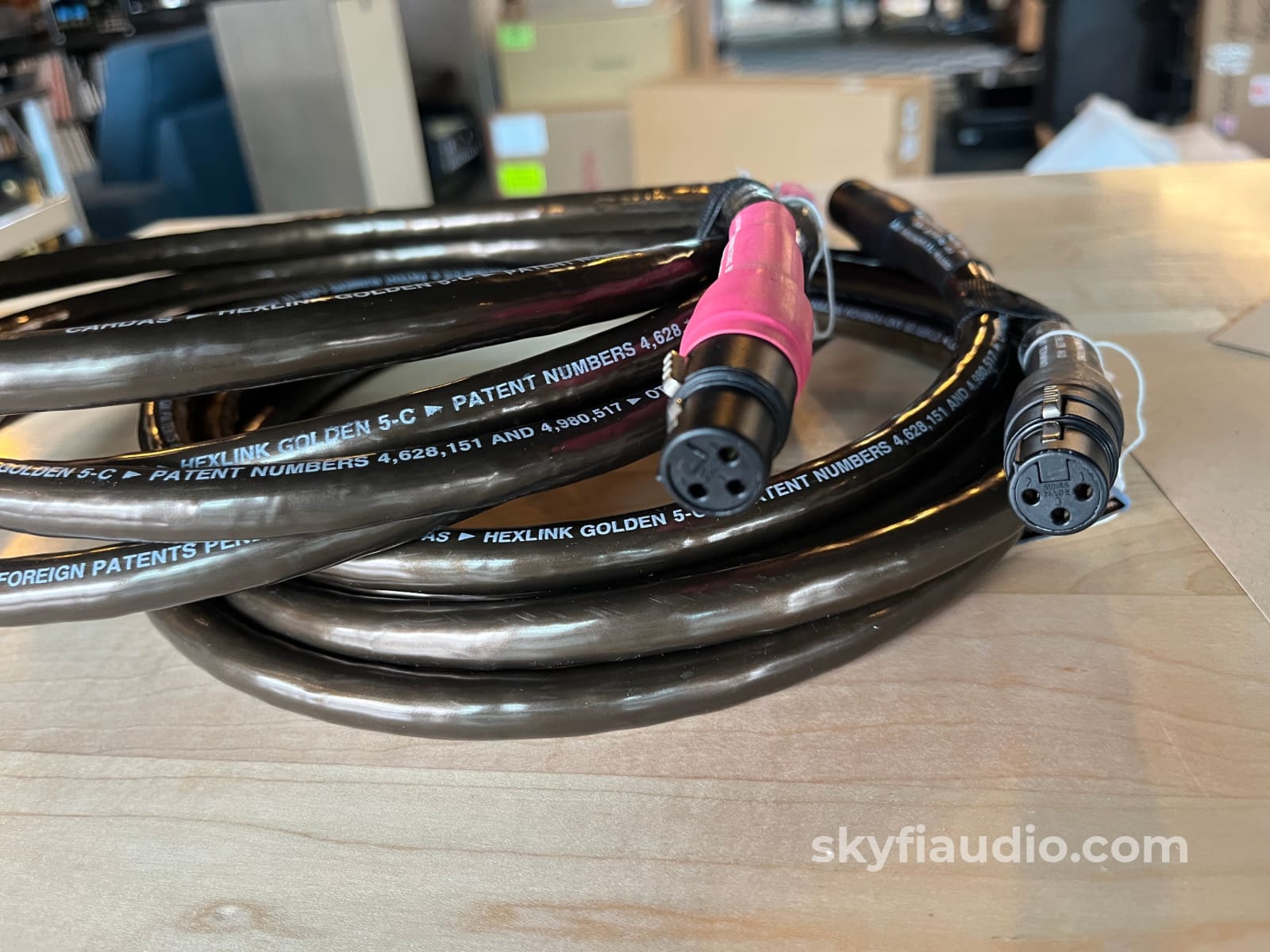 Cardas HexLink Golden Five-C XLR Cable Pair - 10ft Cables
