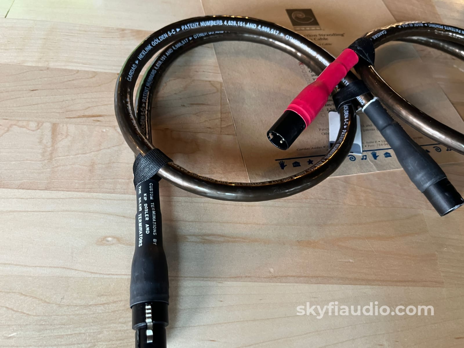 Cardas HexLink Golden Five C XLR Cable Pair - 3ft Cables