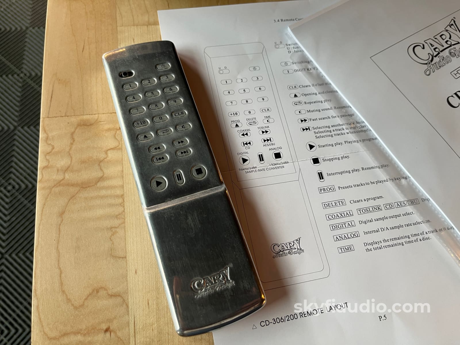 Cary Audio 306/200 HDCD Player - w/ Remote CD + Digital