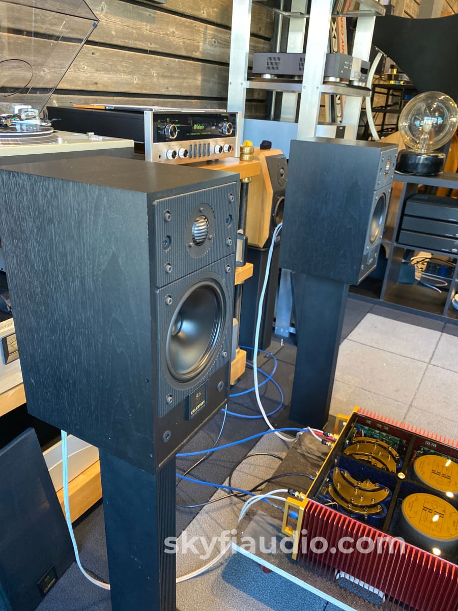 Celestion SL6si Vintage Bookshelf Speakers With Matching Stands