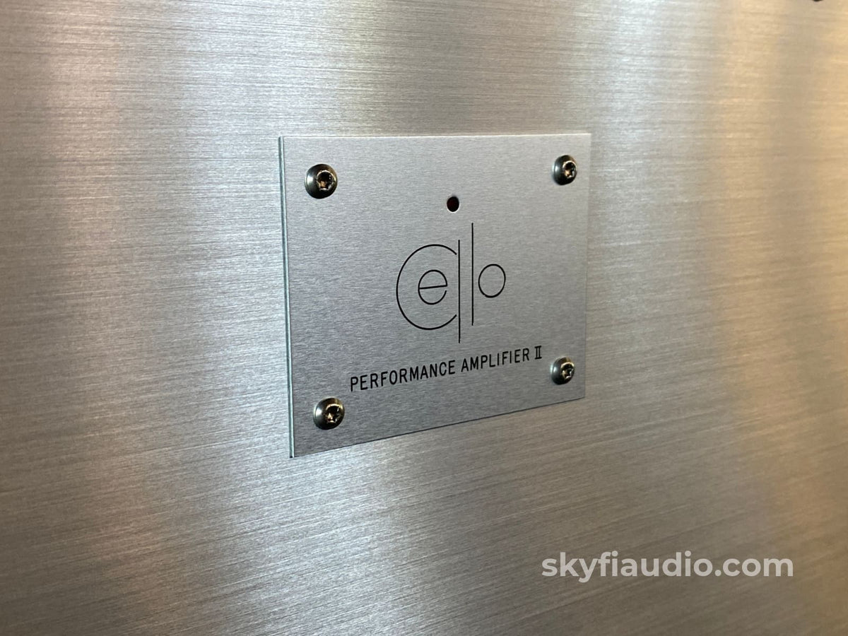 Cello Performance II Monoblock Amplifiers - 200W - Very Rare and Colle