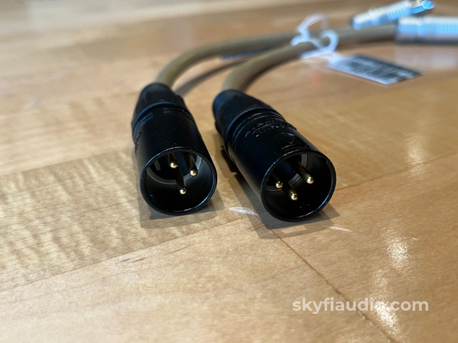 Cello Strings Female Fischer to Male XLR Dongle Pair - 10’’ Cables