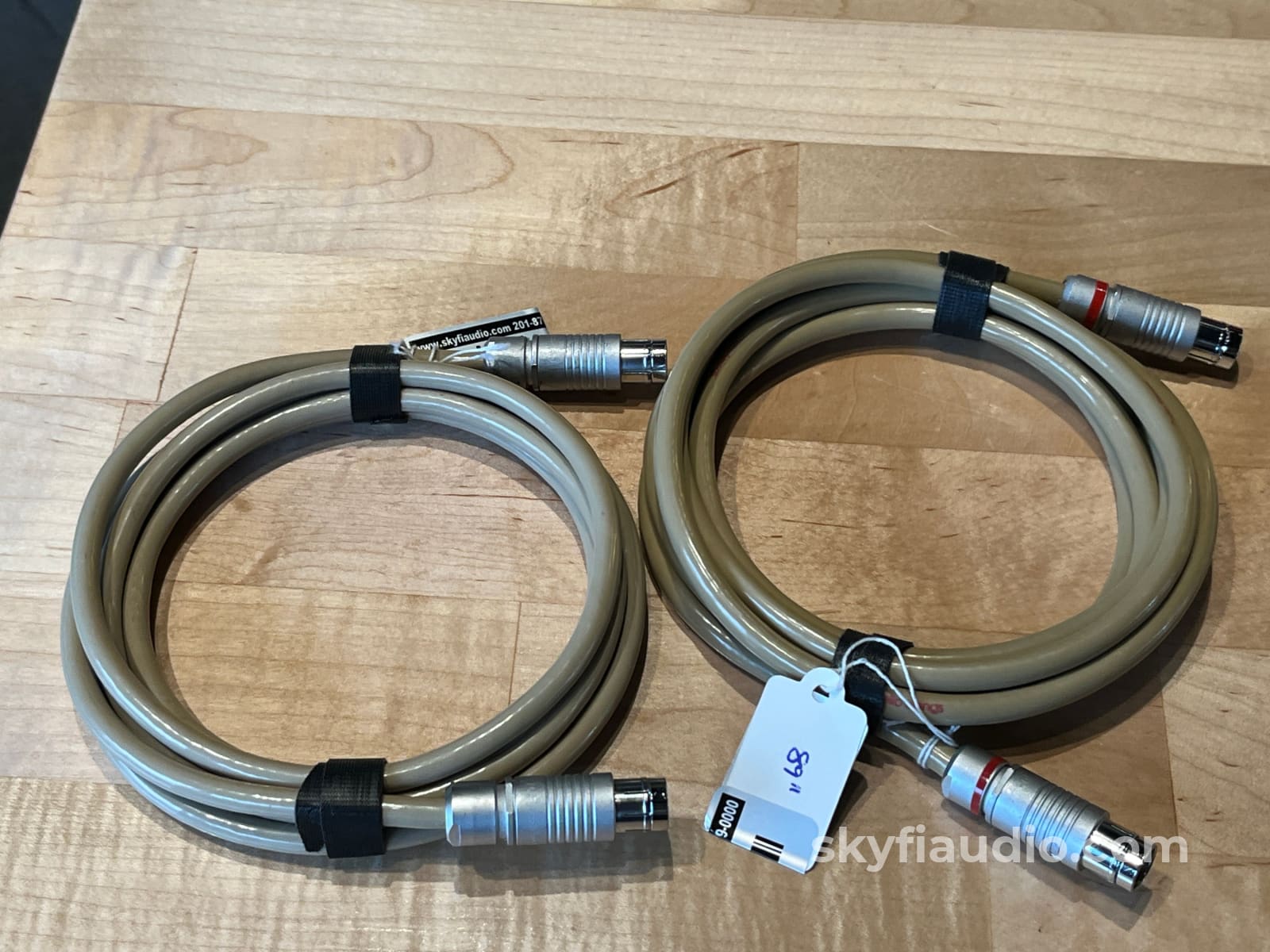 Cello Strings Fischer To Fisher Interconnects (Pair) - 89’’ Cables