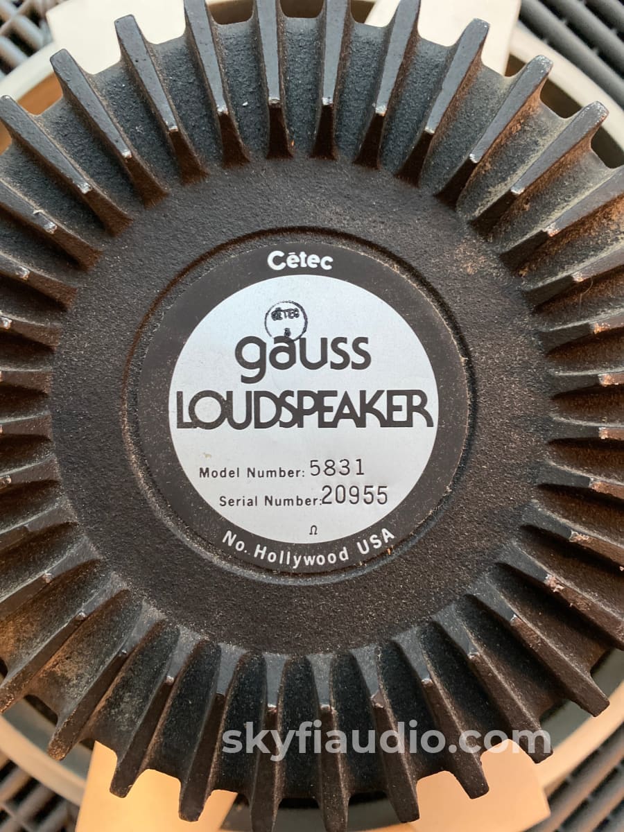 Cetec Gauss 15 Loudspeaker Drivers - 5831 Speakers