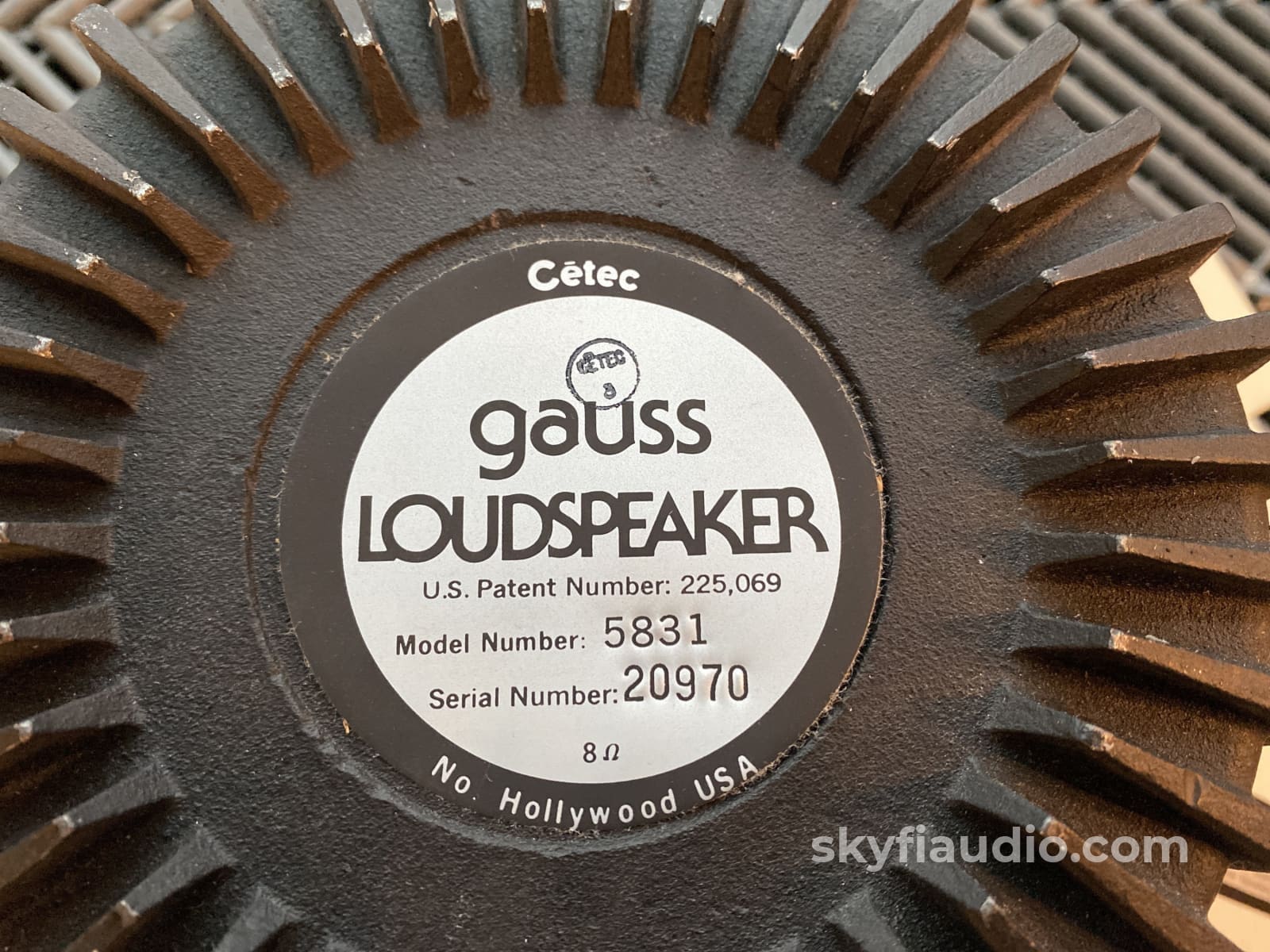 Cetec Gauss 15 Loudspeaker Drivers - 5831 Speakers