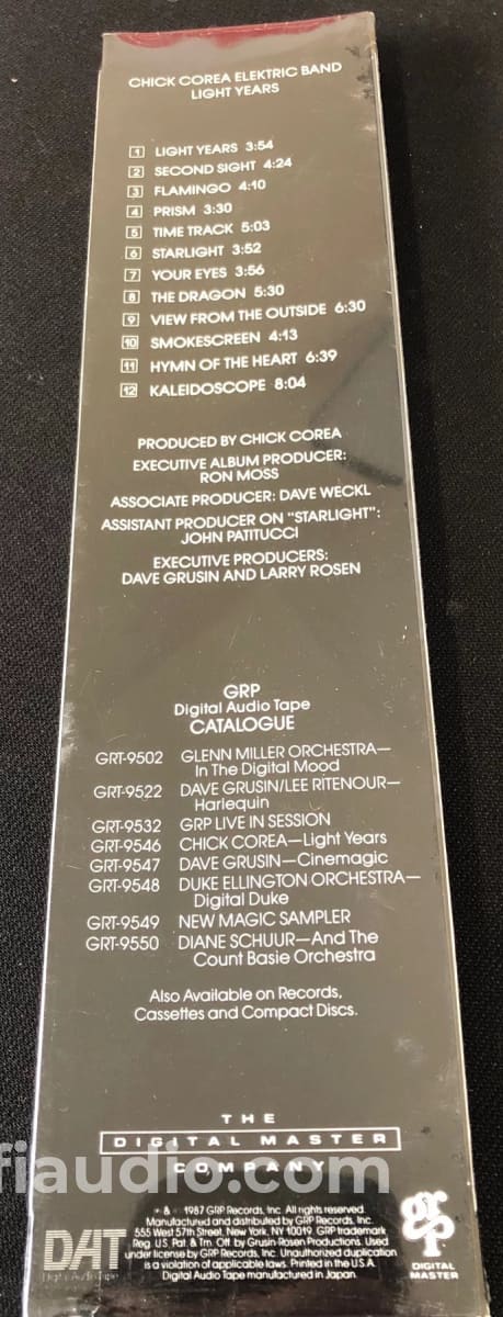 Chick Corea Elektric Band - Light Years New Pre-Recorded Dat Tape Music