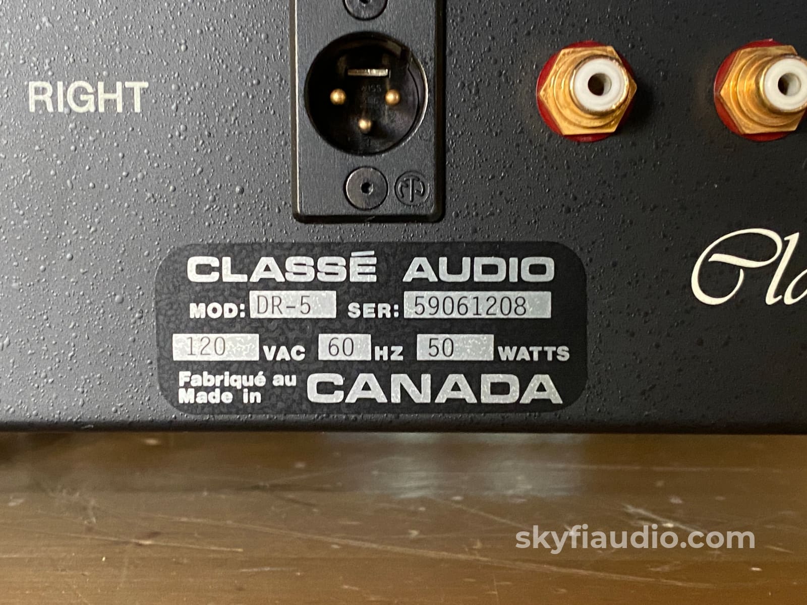 Classe Audio DR-5 All Analog Solid State Preamp with Phono - Serviced