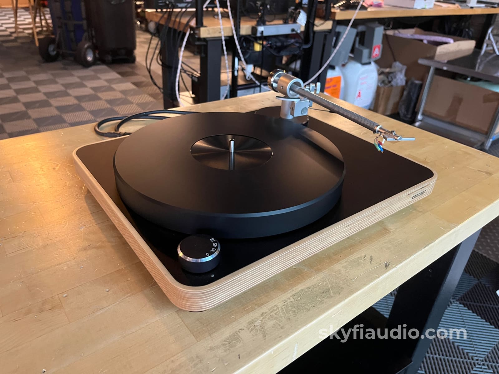 Clear Audio Concept Wood Paired With New Sumiko Blue Point No.3 Perfectly Calibrated Turntable