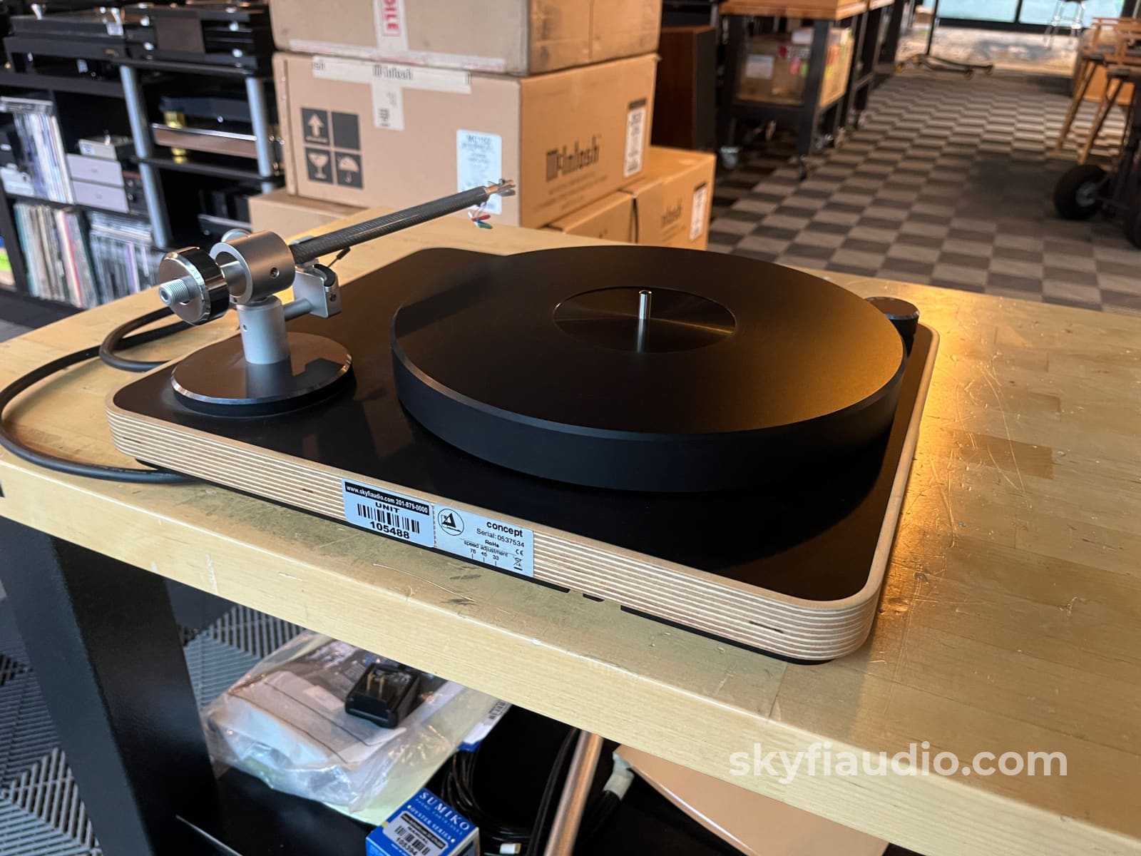 Clear Audio Concept Wood Paired With New Sumiko Blue Point No.3 Perfectly Calibrated Turntable