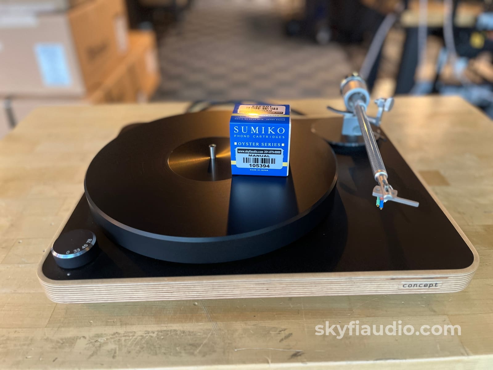 Clear Audio Concept Wood Paired With New Sumiko Blue Point No.3 Perfectly Calibrated Turntable