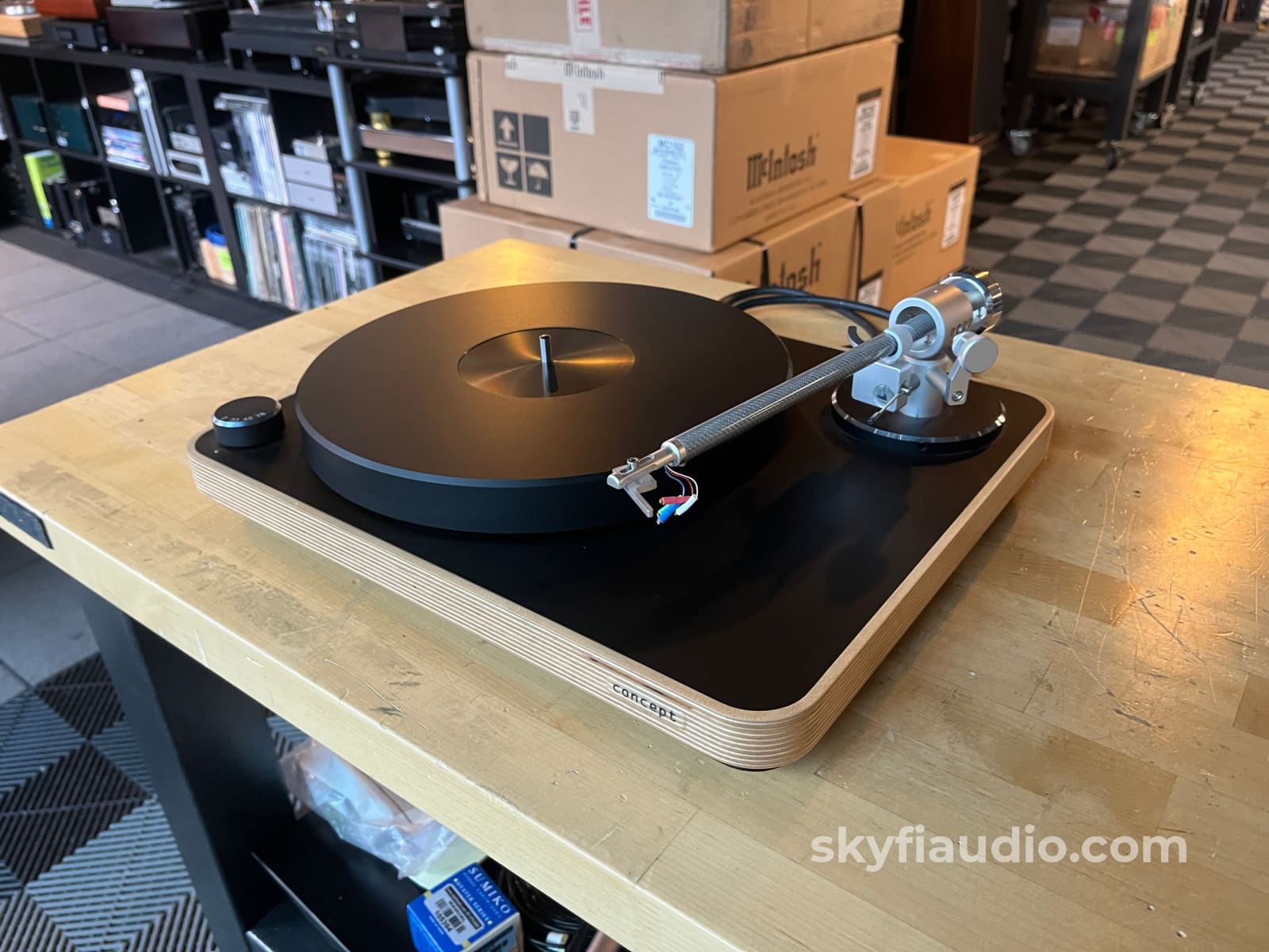 Clear Audio Concept Wood Paired With New Sumiko Blue Point No.3 Perfectly Calibrated Turntable