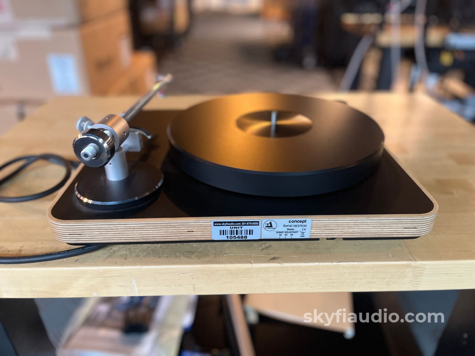 Clear Audio Concept Wood Paired With New Sumiko Blue Point No.3 Perfectly Calibrated Turntable