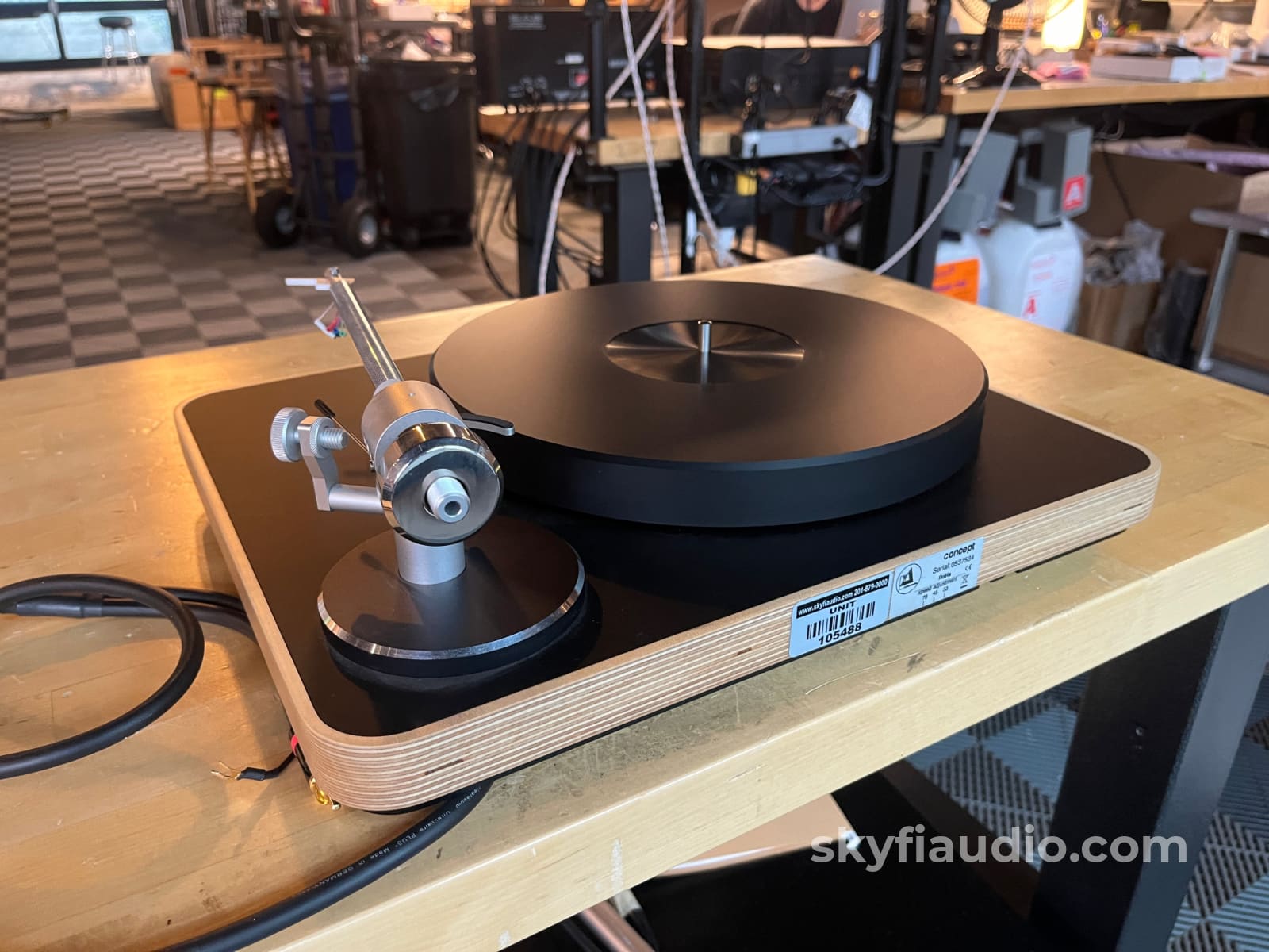 Clear Audio Concept Wood Paired With New Sumiko Blue Point No.3 Perfectly Calibrated Turntable