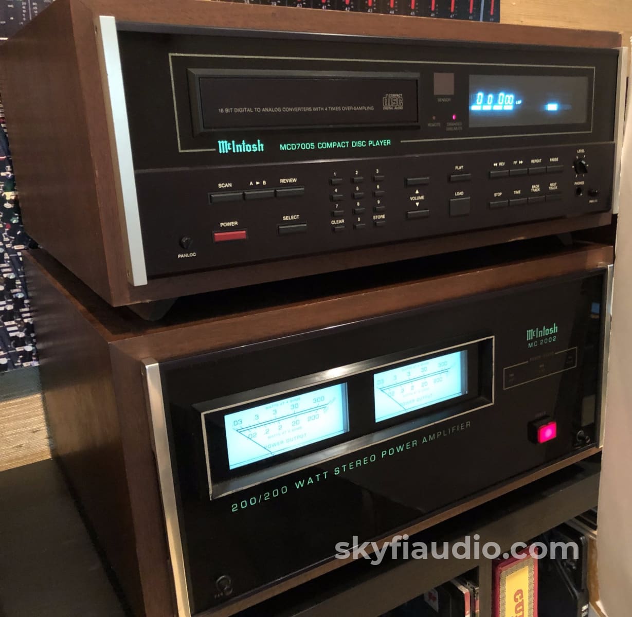 Complete Mcintosh Four Piece System In Wood Cases Amplifier