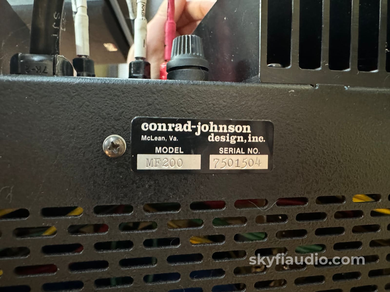 Conrad Johnson Mf-200 Solid State Fet Amplifier - Usa Made