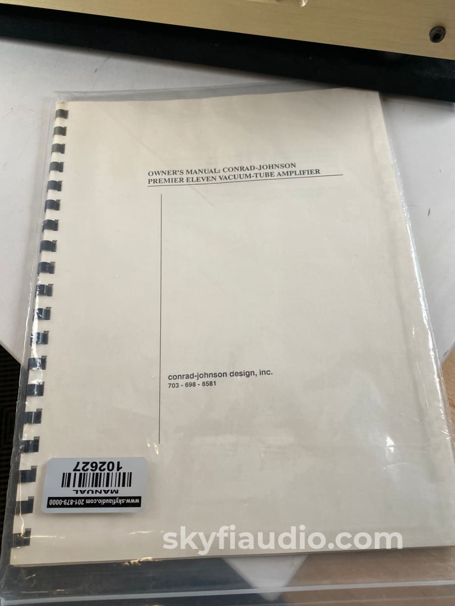Conrad-Johnson Premier Eleven Tube Amplifier - 70Wpc