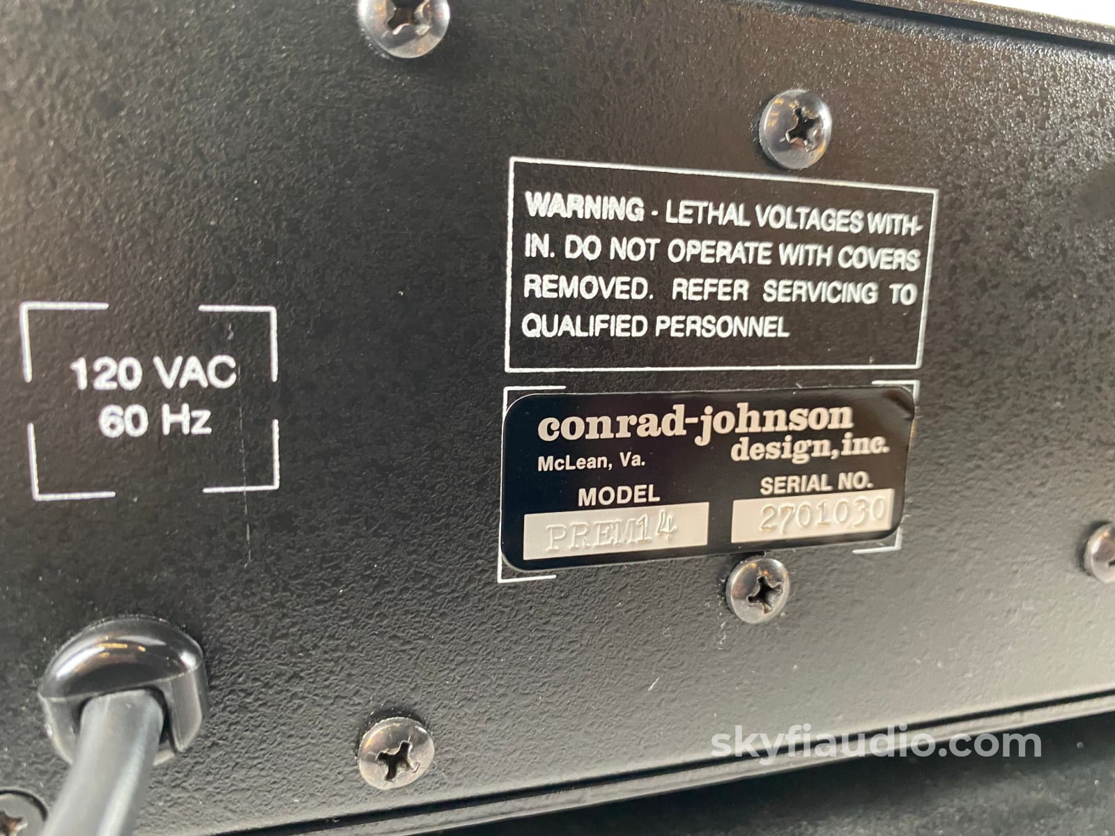 Conrad Johnson Premier Fourteen 14 Line-Stage Tube Preamp With Remote Control Preamplifier