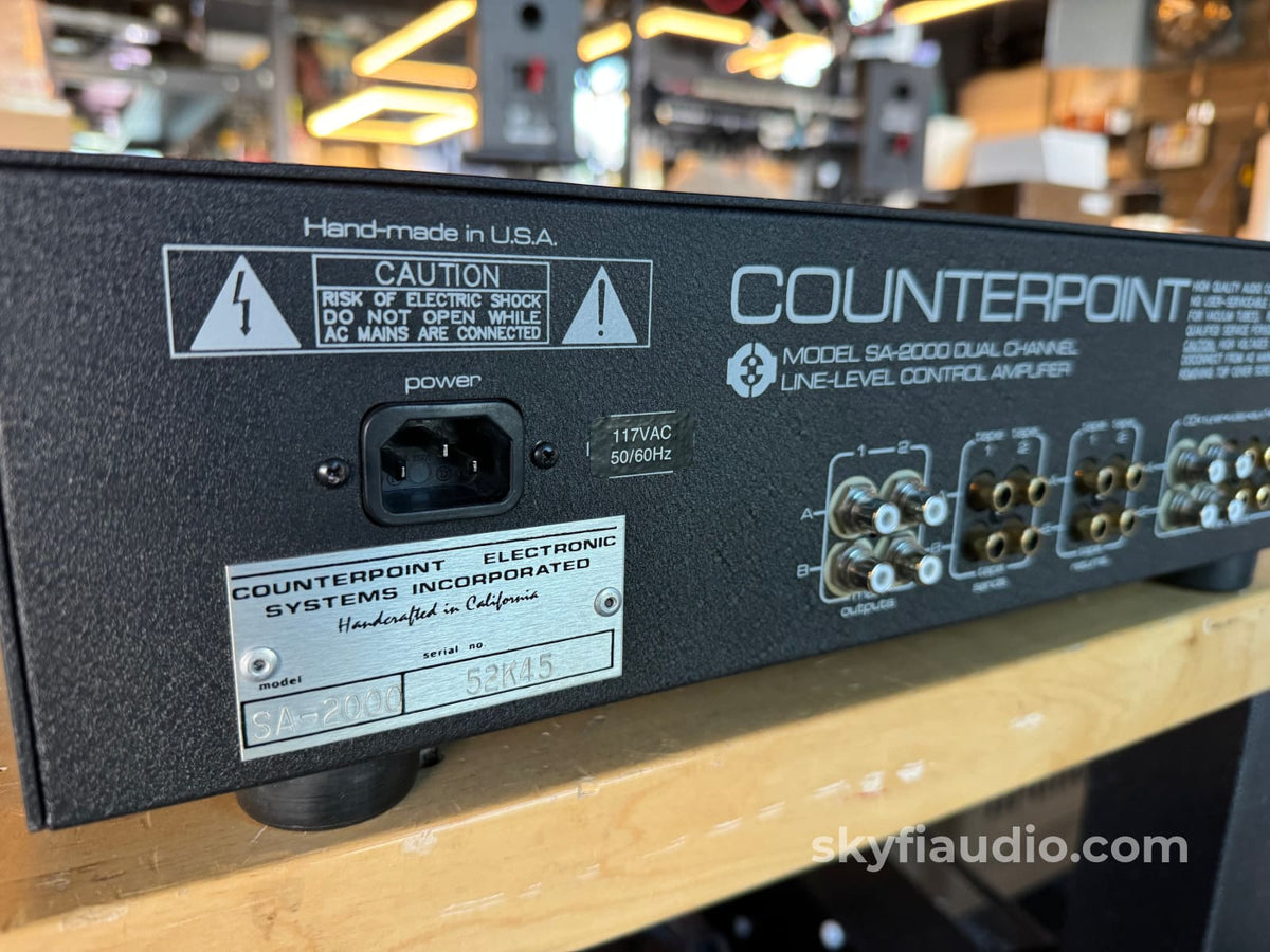 Counterpoint Sa - 2000 Vintage Line - Level Tube Preamp Preamplifier
