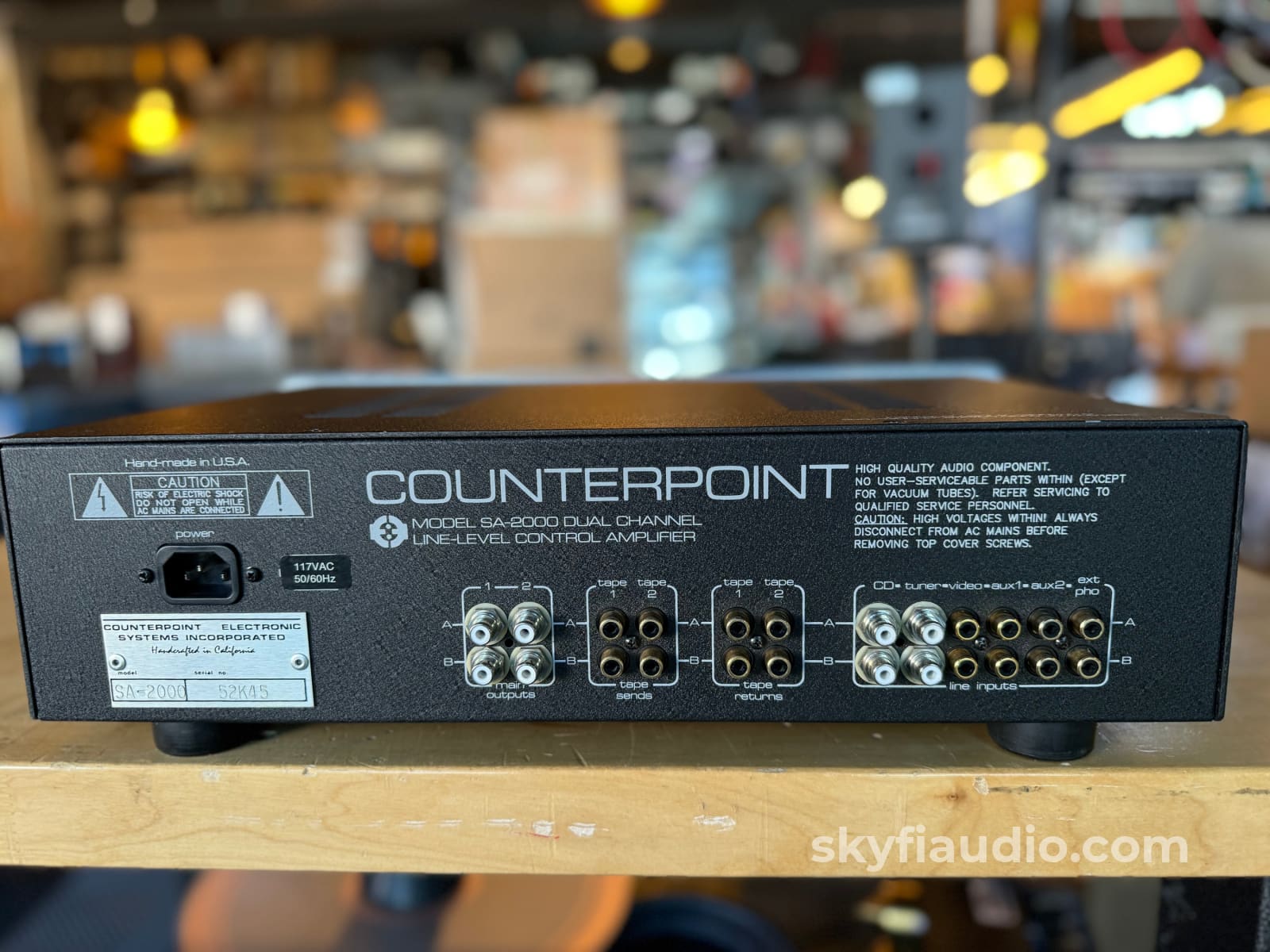 Counterpoint Sa - 2000 Vintage Line - Level Tube Preamp Preamplifier
