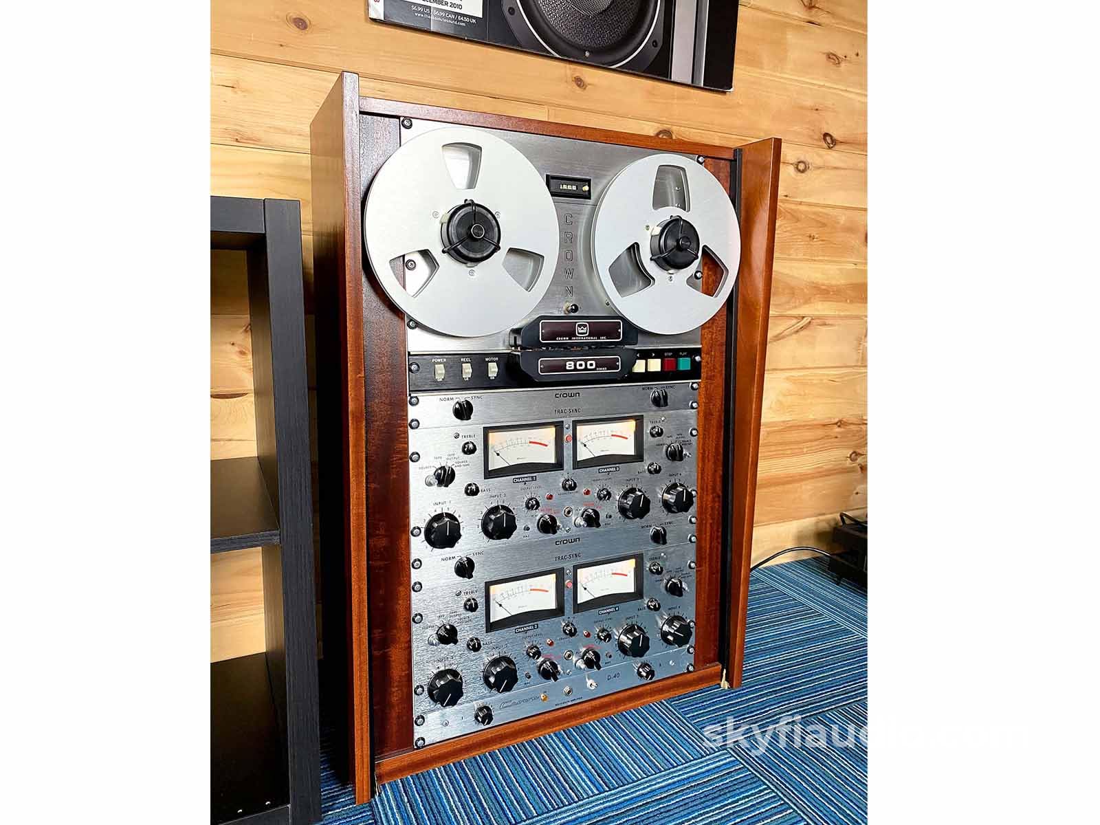 Crown Cx844 Reel To In Custom Walnut Cabinet - Meticulously Restored And Customized Tape Deck