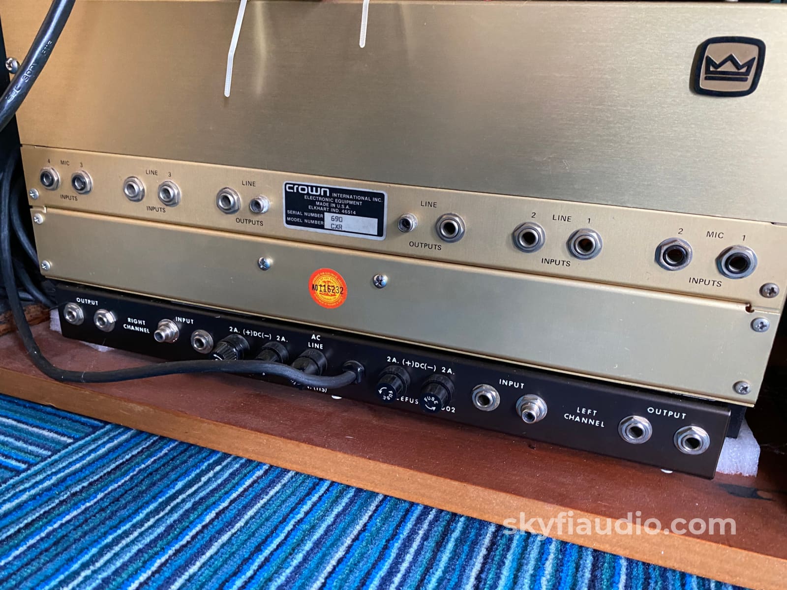 Crown Cx844 Reel To In Custom Walnut Cabinet - Meticulously Restored And Customized Tape Deck
