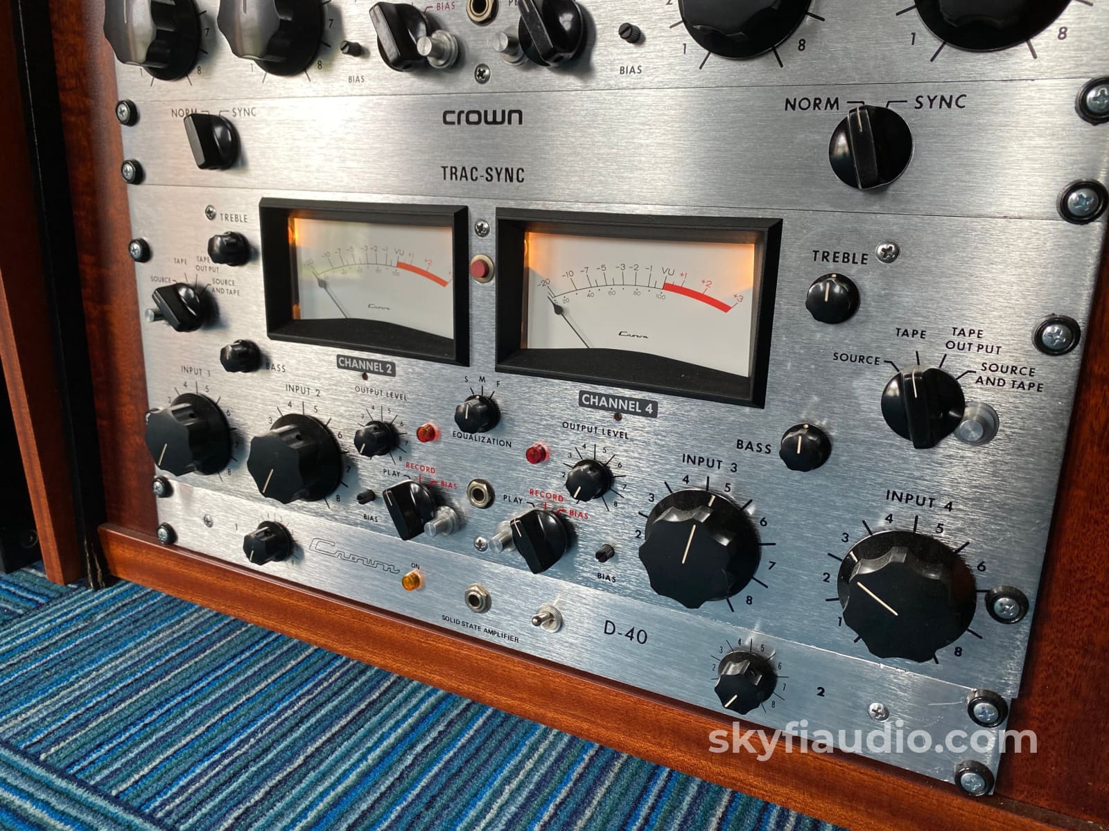 Crown Cx844 Reel To In Custom Walnut Cabinet - Meticulously Restored And Customized Tape Deck