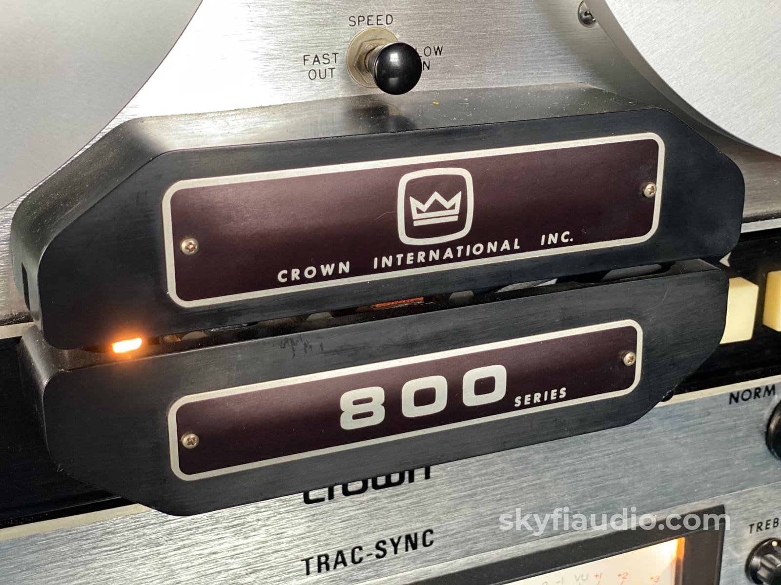 Crown Cx844 Reel To In Custom Walnut Cabinet - Meticulously Restored And Customized Tape Deck