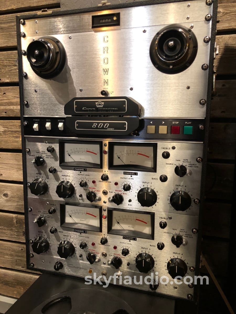Crown Cx844 Reel To - Meticulously Restored With Road Case And Matching D-40 Amplifier Tape Deck