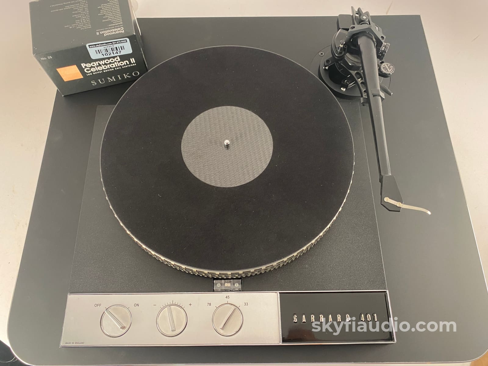 Custom Garrard 401 Turntable With Sme Arm Sumiko Cartridge And New Plinth
