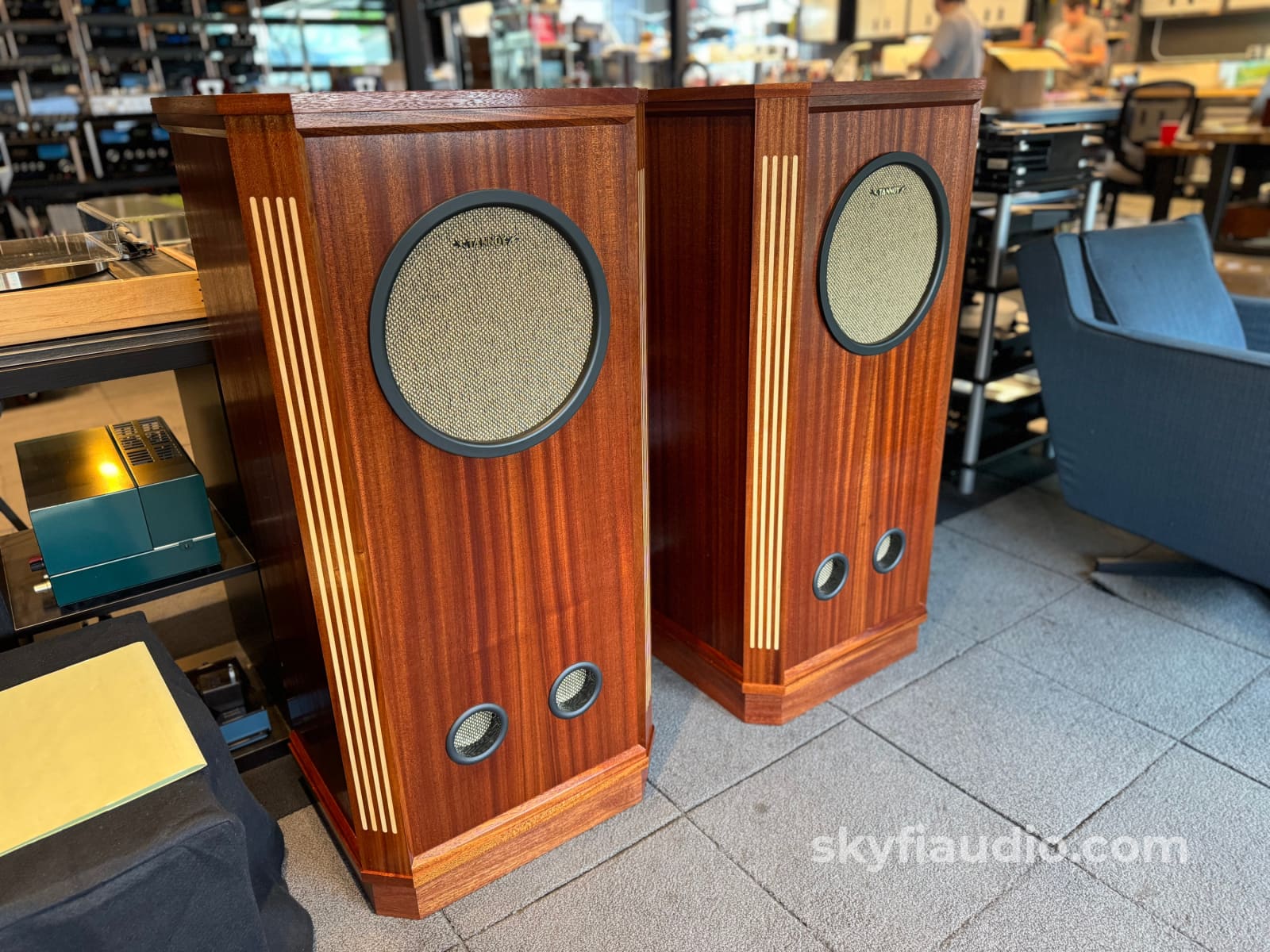 Custom One Of A Kind Tannoy Red Vintage Speakers