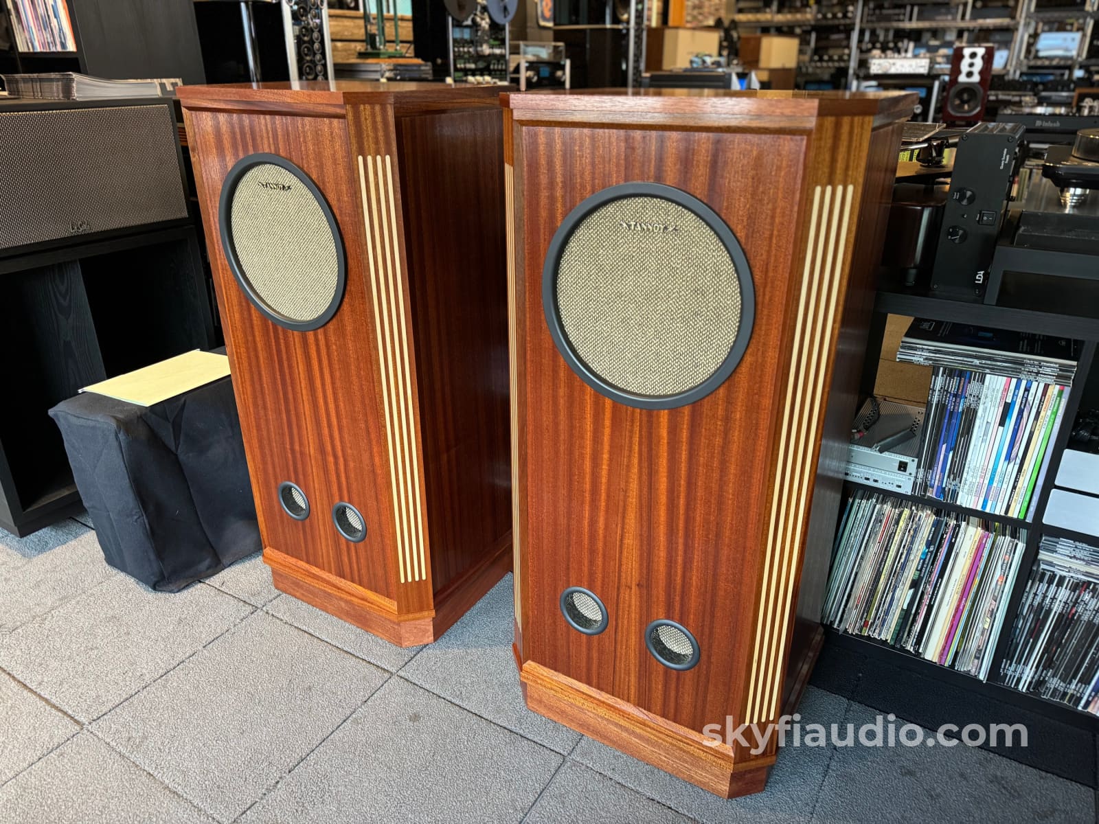 Custom One Of A Kind Tannoy Red Vintage Speakers