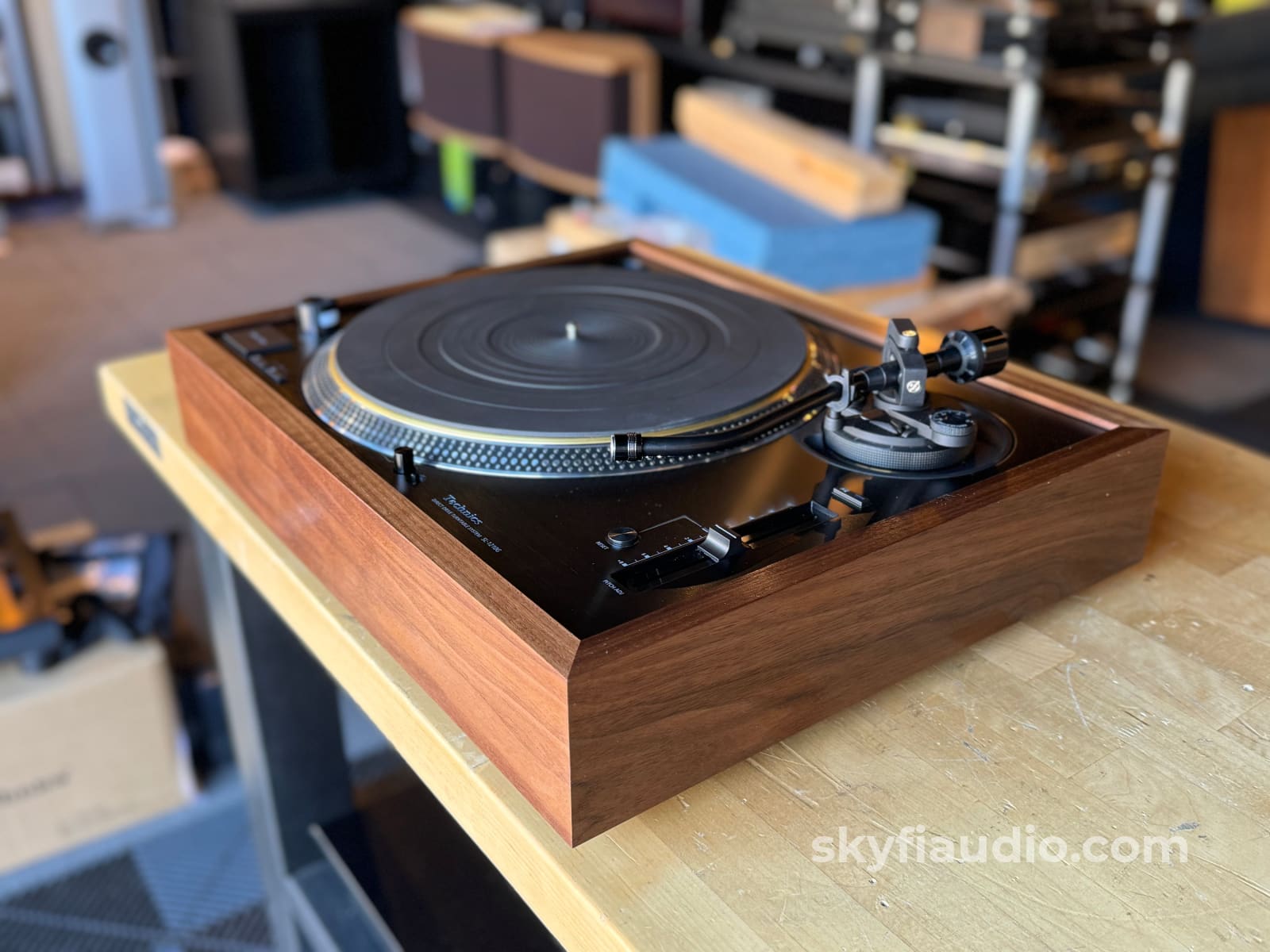 Custom Wood Plinth For Technics Sl-1200G Gr And Gr2 - In Stock Accessory